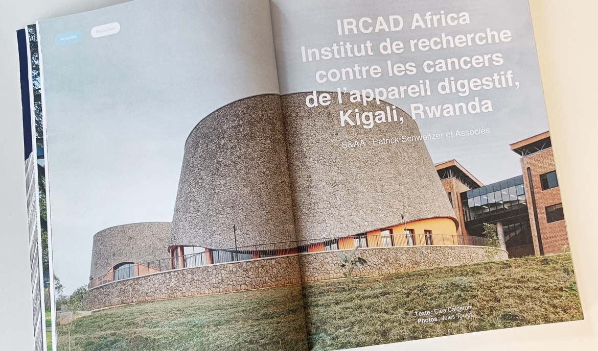 Parution de l'IRCAD Africa à Kigali dans la revue Archistorm N125